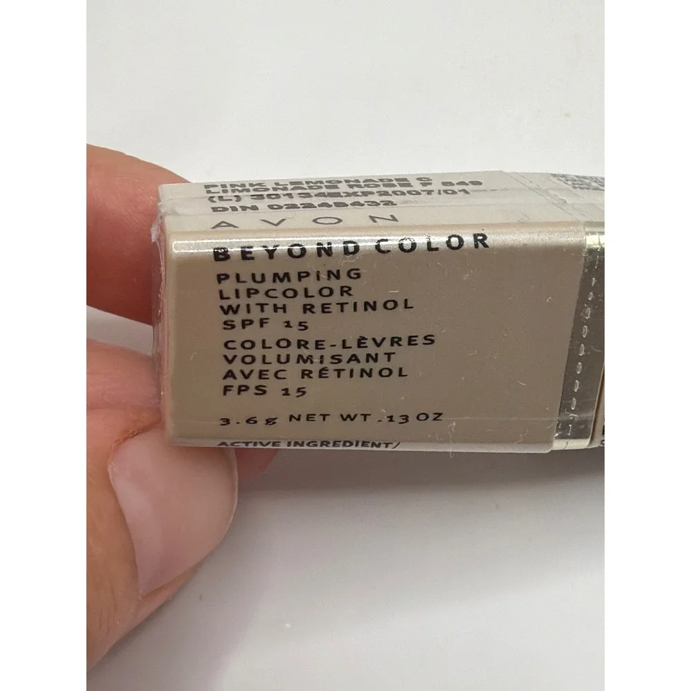 NEW Avon Beyond Color Lipstick Womens 3.6g Pink Lemonade Plumping Retinol SPF 15